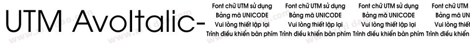 UTM AvoItalic字体转换